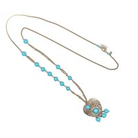 Collar Sacramore Firenze Mujer in Plata Pasta di turchese CL 1943